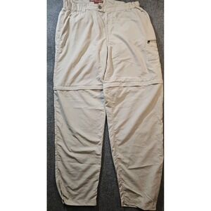 Simms Fishing Products, Convertable Pants 100% nylon   zip away beige pants, L